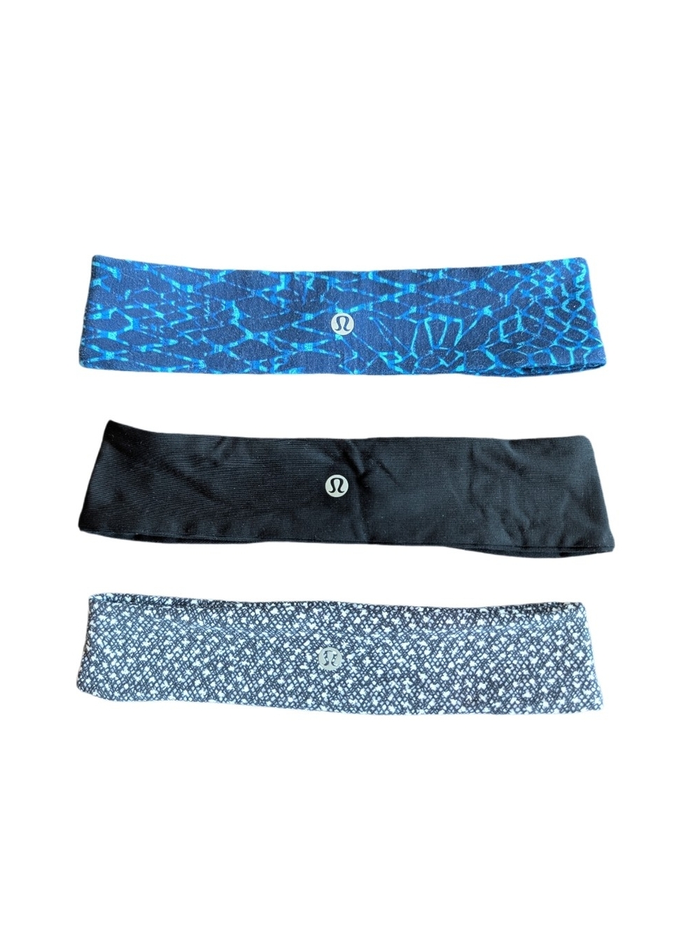 lululemon Women's Fly Away Tamer Headband 3 Pieces Bundle